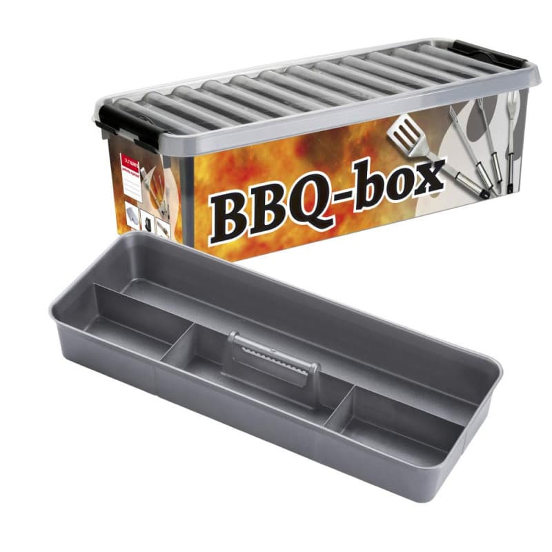 Boîte de Rangement Plastique Q-line 9,5L pour Barbecue - Image 1