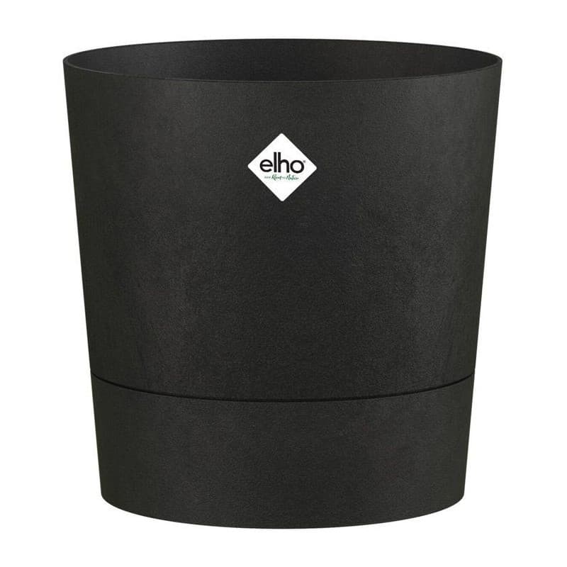 Pot de Fleur Rond Elho Foss 35L Noir pour Extérieur - Image 1