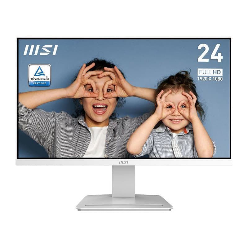 Ecran PC MSI PRO MP2412W 23,8'' FHD 100Hz Dalle VA Blanc - Image 1