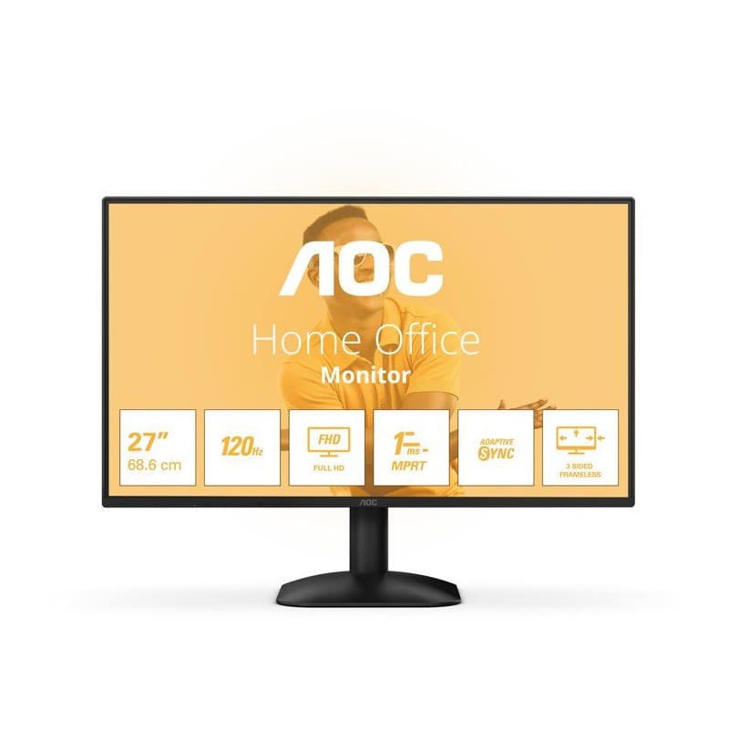 Écran PC AOC 27 pouces FHD 120Hz Dalle IPS 1ms - Image 1