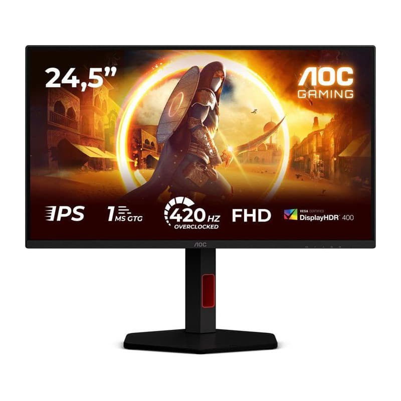 Écran PC Gamer AOC 24,5'' FHD 420Hz Fast IPS Réglable - Image 1