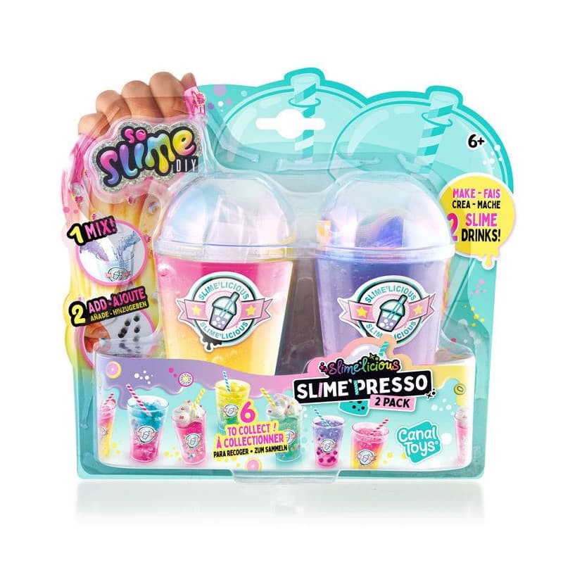 Pack de 2 Shakers So Slime DIY - Crée tes Slimes Drinks - Image 1