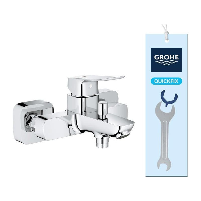 Mitigeur de bain/douche mural GROHE DICE en Chrome - Image 1