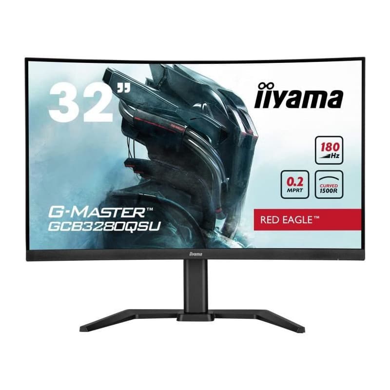 Écran PC Gamer Incurvé IIYAMA 32" QHD 180Hz Ajustable - Image 1
