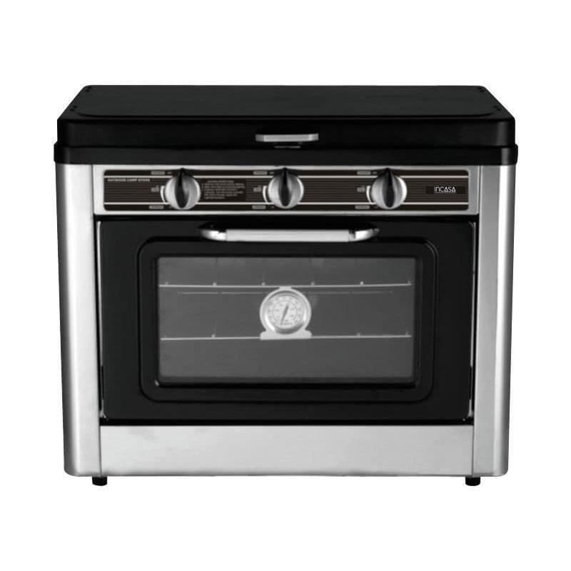 Combiné four et réchaud 2 feux pour camping INCASA - Image 1
