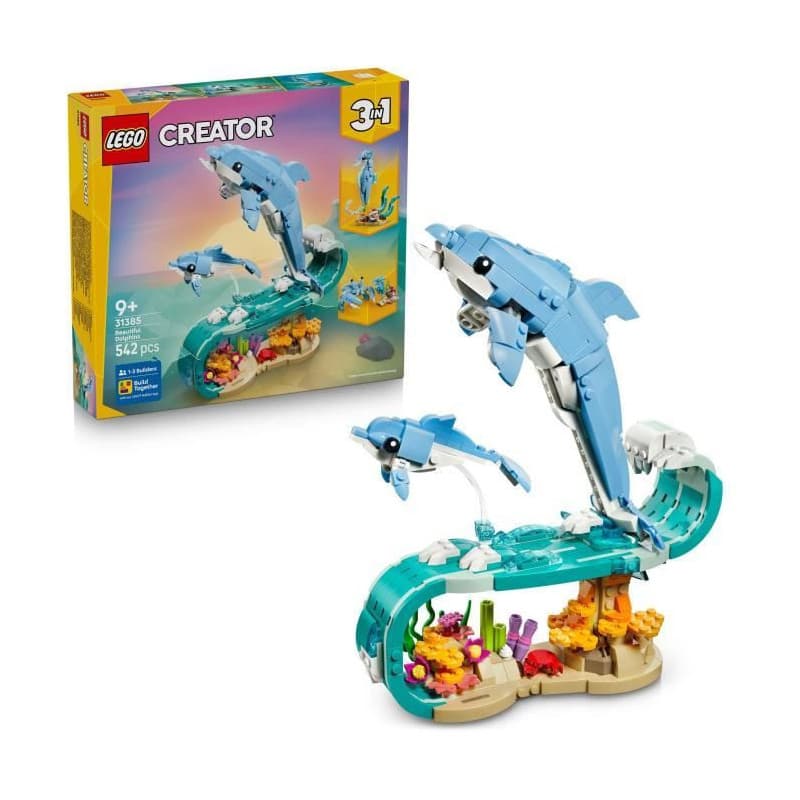 LEGO Creator 3-en-1 : Beaux Dauphins et Animaux Marins - Image 1