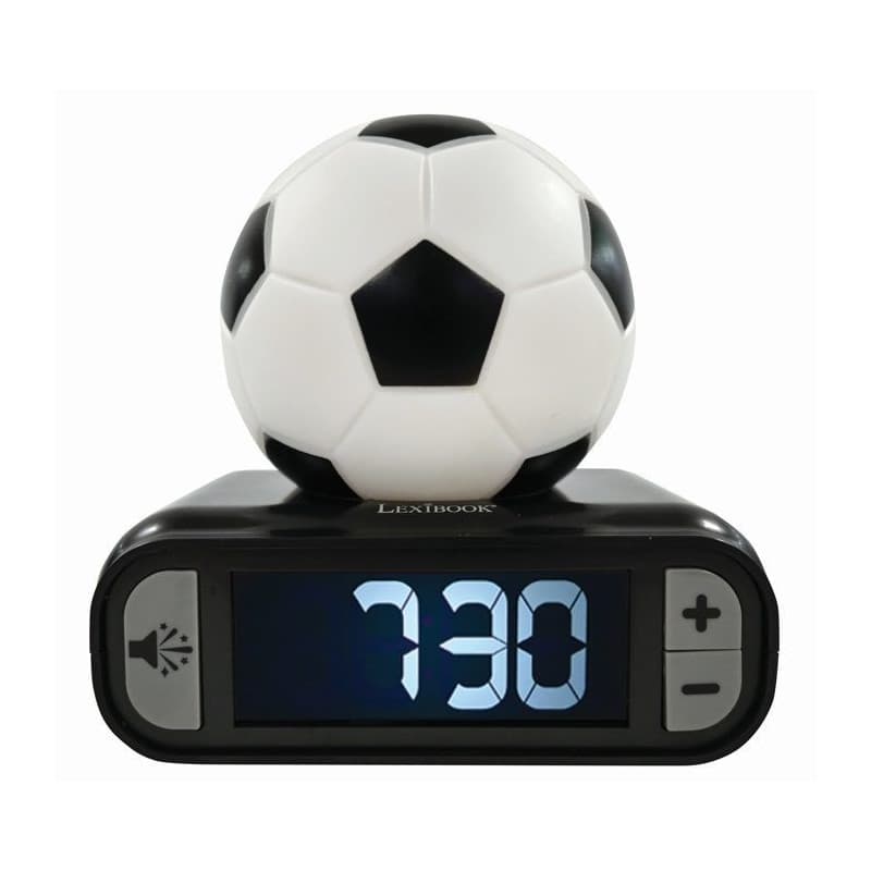 Réveil Enfant Football 3D avec Veilleuse Lumineuse - Image 1