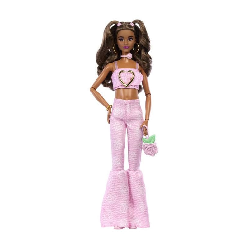 Barbie Deluxe Style - Poupée Fashion en Tenue Rose Coeur - Image 1