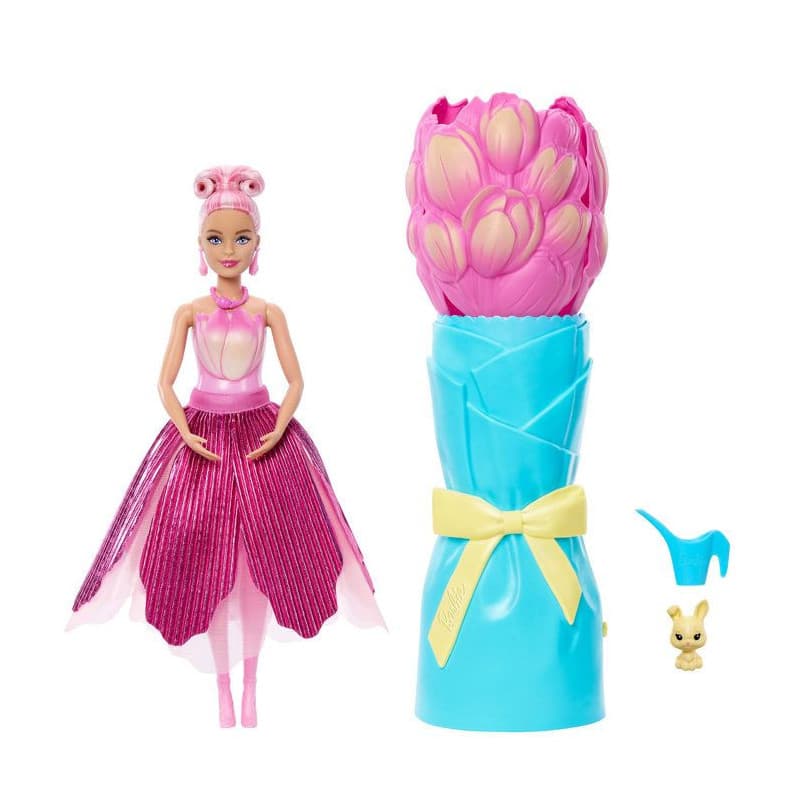 Poupée Barbie Petal Pop Tulipe Rose avec Accessoires - Image 1