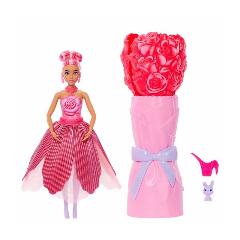 Poupée Barbie Petal Pop avec Accessoires - Rose Rouge - Image 1