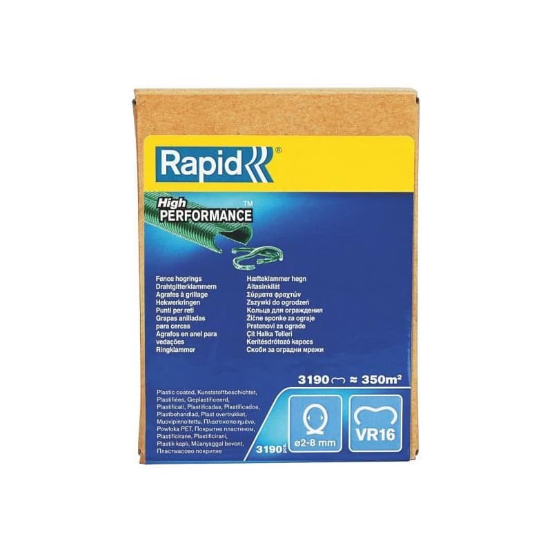 Agrafes VR16 Vertes RAPID - Boîte de 3190 pièces - Image 1