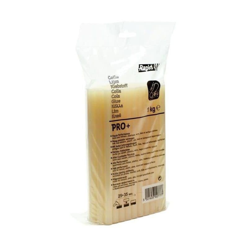 Bâton de colle PRO+ transparent 12 mm - 1 kg - RAPID - Image 1