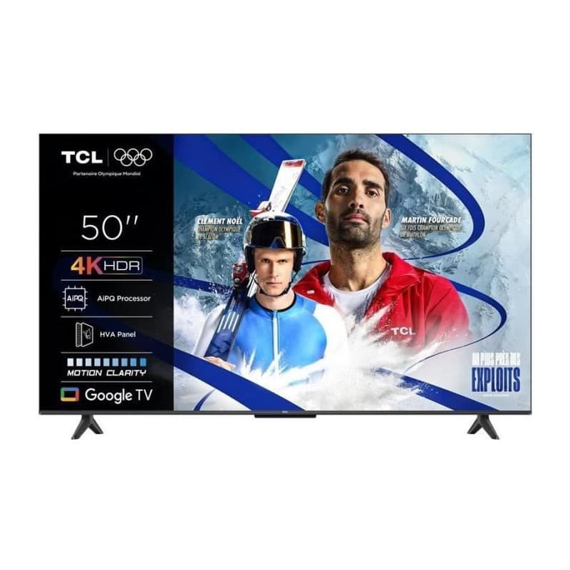Téléviseur LED TCL 50P6K 50" 4K UHD avec Google TV - Image 1