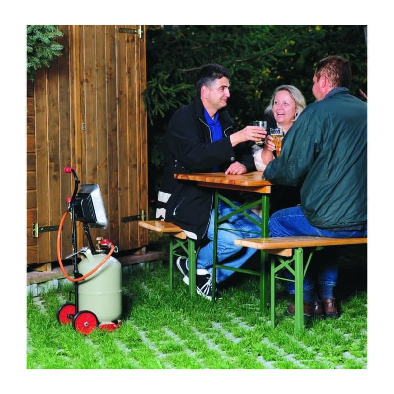 Chauffage mobile infrarouge - Rothenberger - Brasero Piezo - Gaz propane - Gris - Image 1