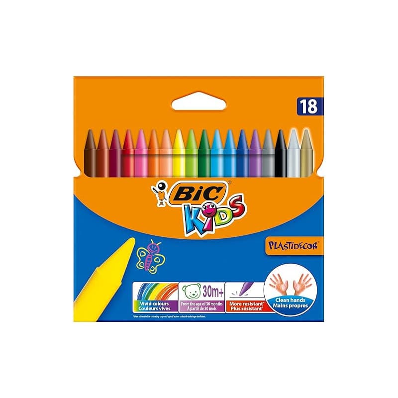 Bic Plastidecor Trousse de 18 Crayons de couleurs - Image 1