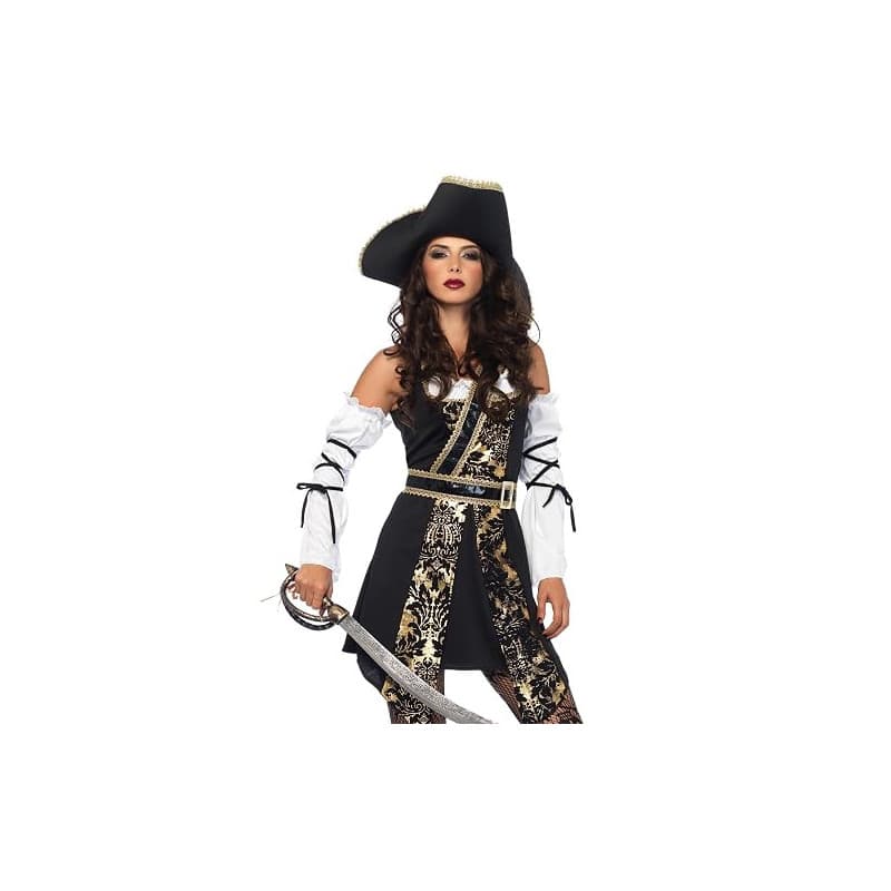 Leg Avenue Déguisement Black Sea Buccaneer, Taille L - Image 1