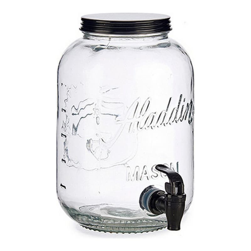 Carafe en Verre Transparent Robinet 3800 ml - Image 1