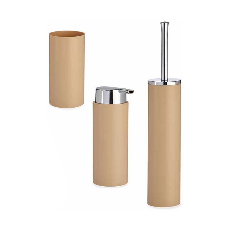 Ensemble de Bain Marron Plastique 3 Pièces - Image 1