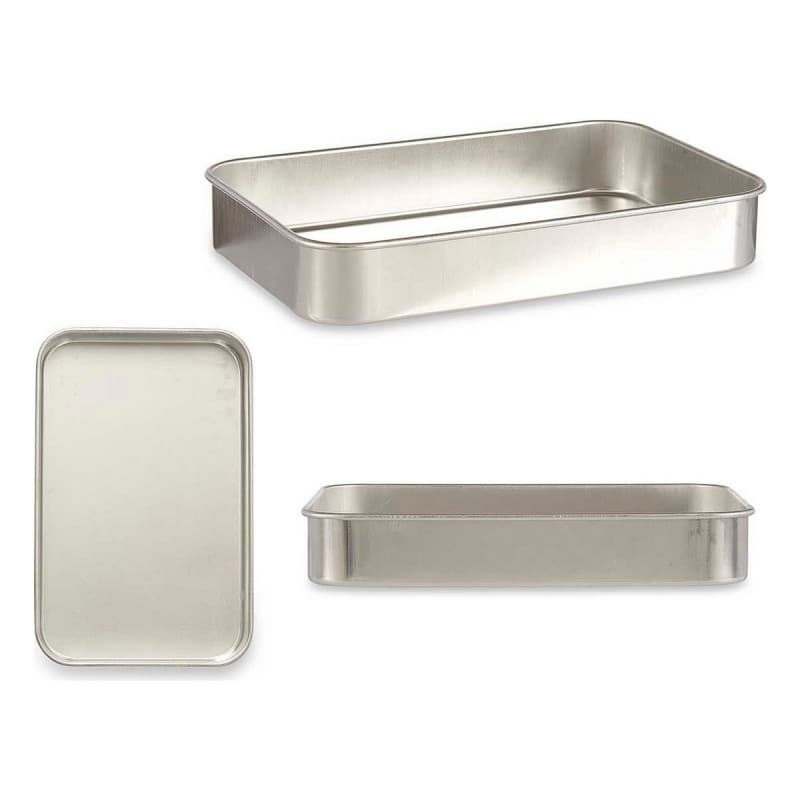 Plat à gratin 23,5 x 6 x 36 cm Argenté Aluminium - Image 1