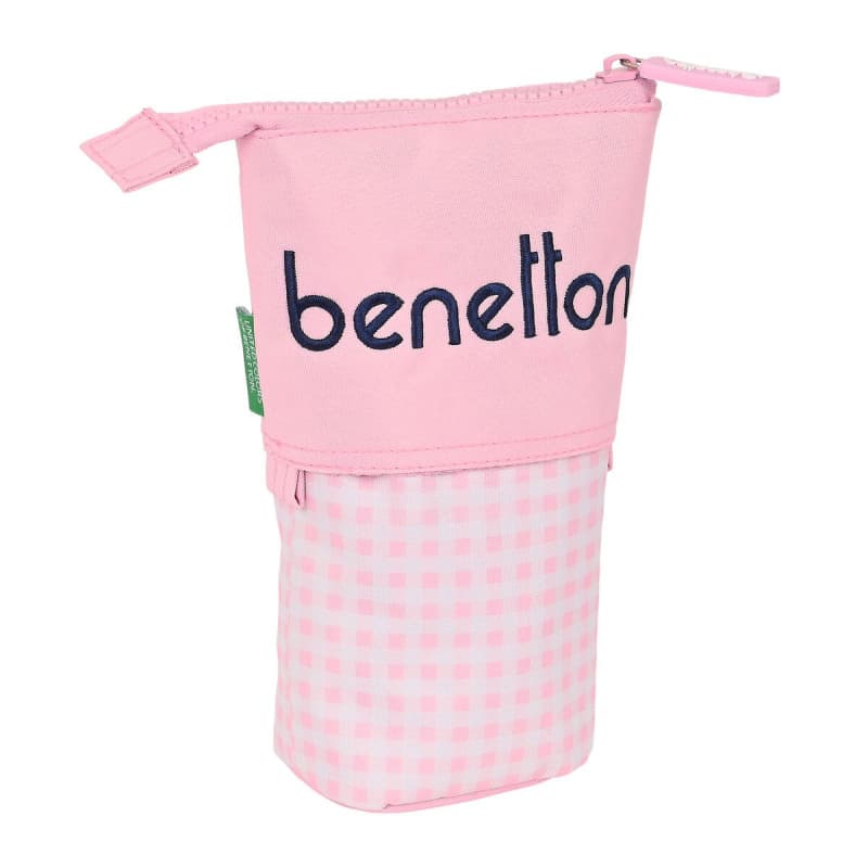 Trousse Gobelet Benetton Vichy Rose (8 x 19 x 6 cm) - Image 1