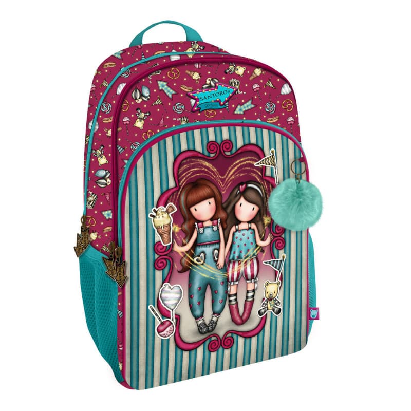 Cartable Gorjuss Fireworks Bordeaux (29 x 45 x 17 cm) - Image 1