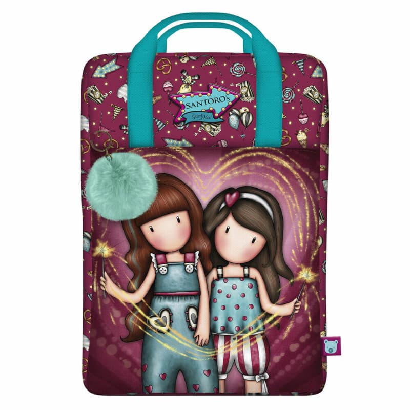 Cartable Gorjuss Fireworks Bordeaux (25 x 36 x 10 cm) - Image 1
