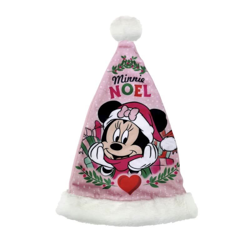 Bonnet de Père Noël Minnie Mouse Lucky Enfant 37 cm - Image 1