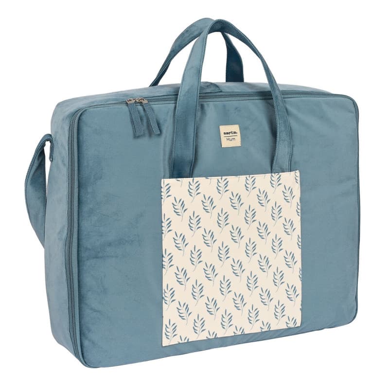 Valise Safta Leaves Turquoise (50 x 40 x 14 cm) - Image 1