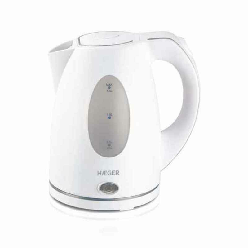 Bouilloire Haeger EK-15W.026A Acier inoxydable Blanc 2200 W 1,5 L - Image 1