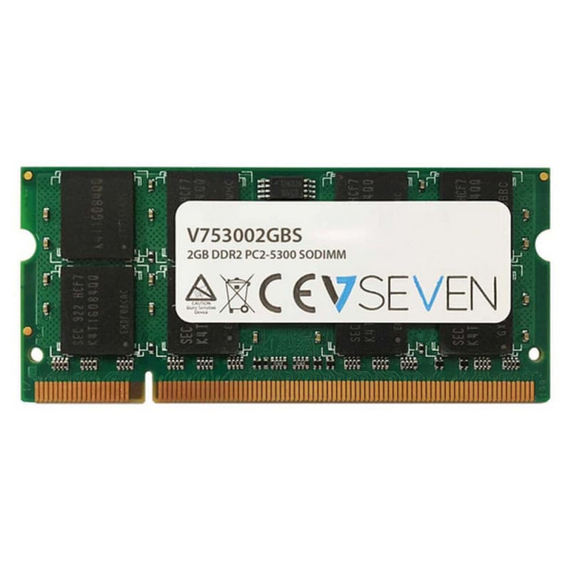 V7 2GB DDR2 PC2-5300 667Mhz SO DIMM Notebook Module de mémoire - V753002GBS - Image 1