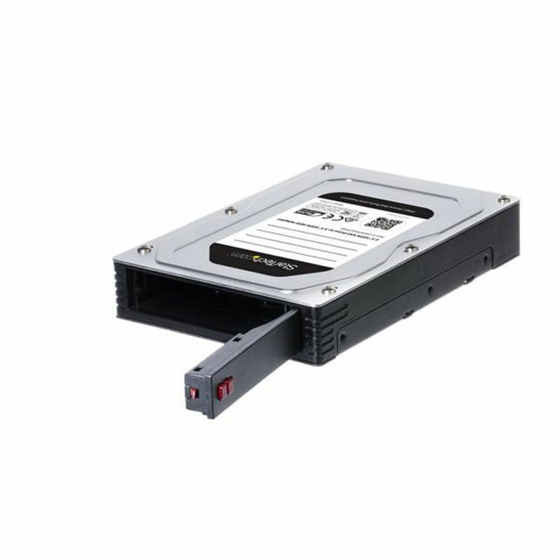 Startech.com 25SATSAS35HD Obturateur de baie de lecteur 8,89 cm (3.5") Panneau de support Noir, Argent" - Image 1