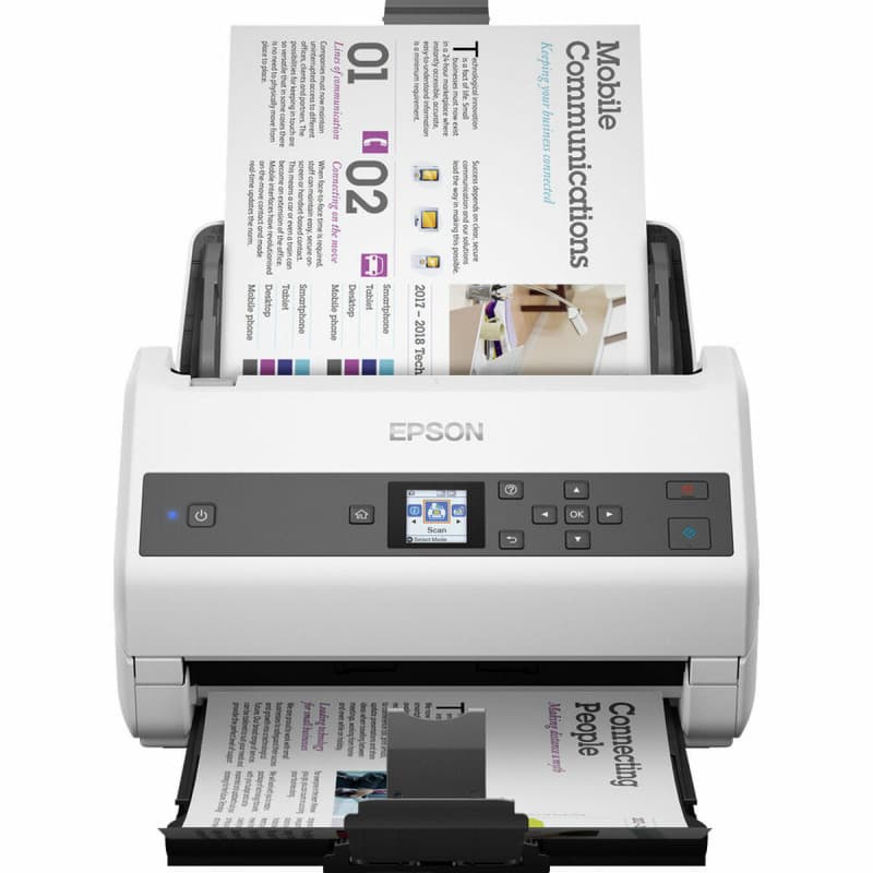 Epson WorkForce DS-870 Alimentation papier de scanner 600 x 600 DPI A4 Gris, Blanc - Image 1