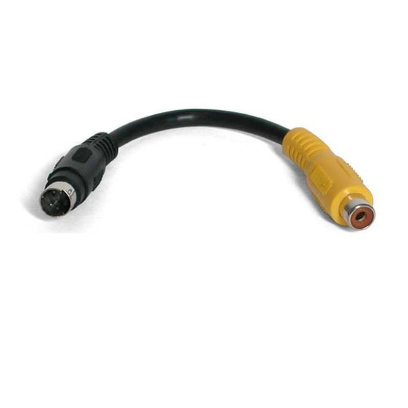 Startech.com 6 inch S-Video to Composite Video Adapter câble S-video 0,15 m Noir - Image 1