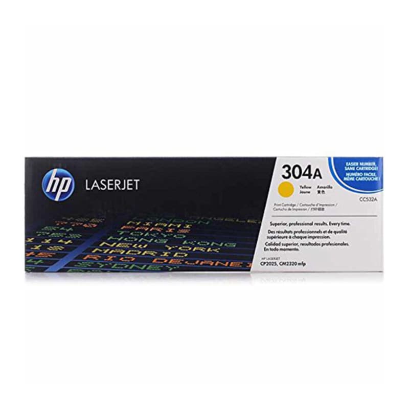 HP 304A toner LaserJet jaune authentique - Image 1