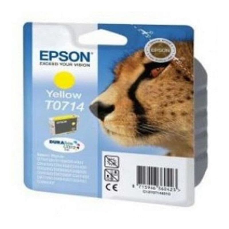 Cartouche d'encre originale Epson T0714 Jaune - Image 1