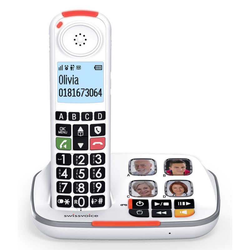 Téléphone Sans Fil Swiss Voice Xtra 2355 Bleu Blanc - Image 1