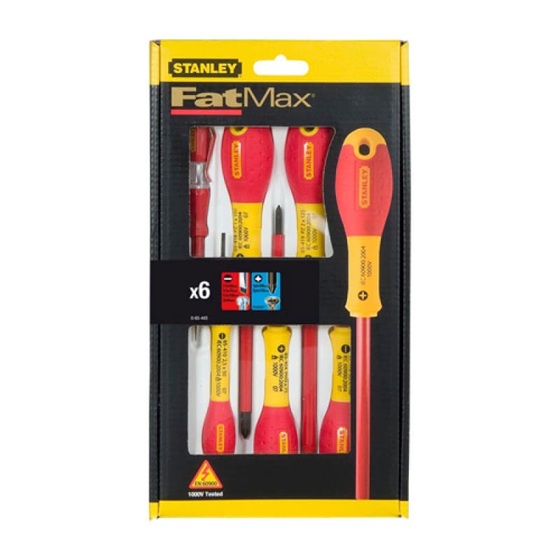 Jeu de tournevis Stanley (6 pcs) - Image 1