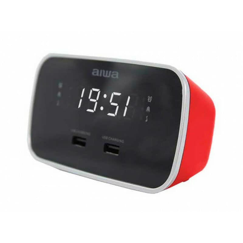 Radio-Réveil Aiwa CRU-19RD Rouge - Image 1