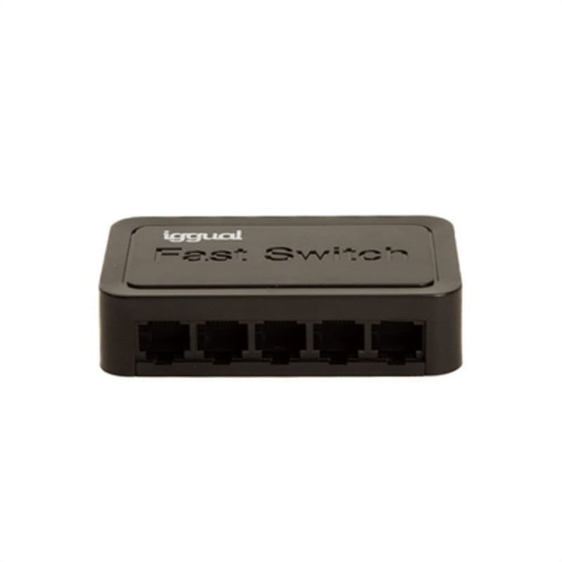 Iggual IGG318003 commutateur réseau Non-géré Fast Ethernet (10/100) Noir - Image 1