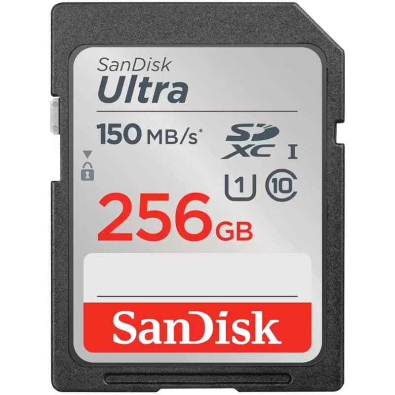 Carte Mémoire SD SanDisk Ultra 256 GB - Image 1
