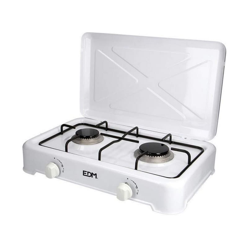 Réchaud à gaz EDM Blanc Métal 46 x 30 x 12 cm - Image 1