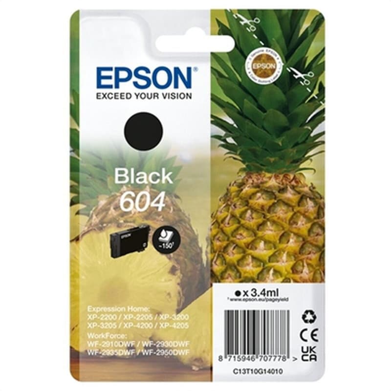 Epson 604 cartouche d'encre 1 pièce(s) Original Rendement standard Noir - Image 1