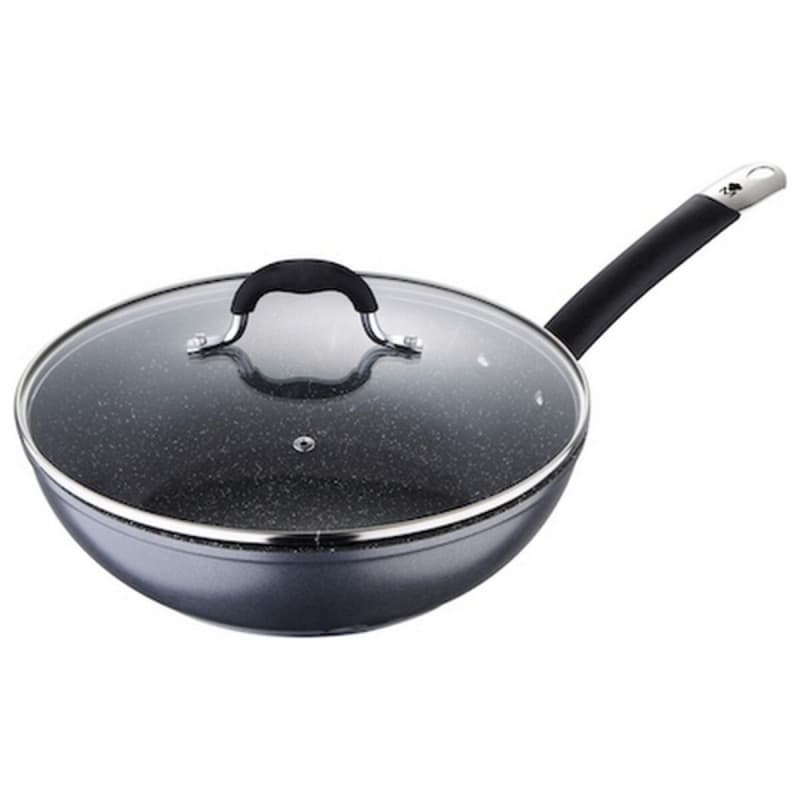 Wok Masterpro Gris Aluminium Aluminium forgé (Ø 28 cm) - Image 1
