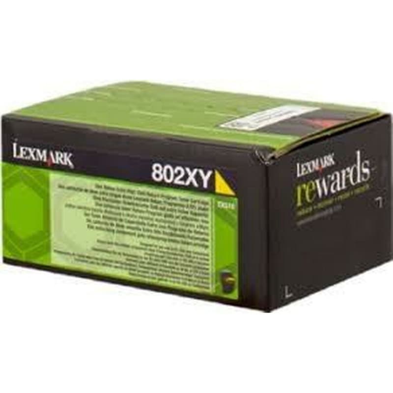 Lexmark 802XY Cartouche de toner 1 pièce(s) Original Jaune - Image 1