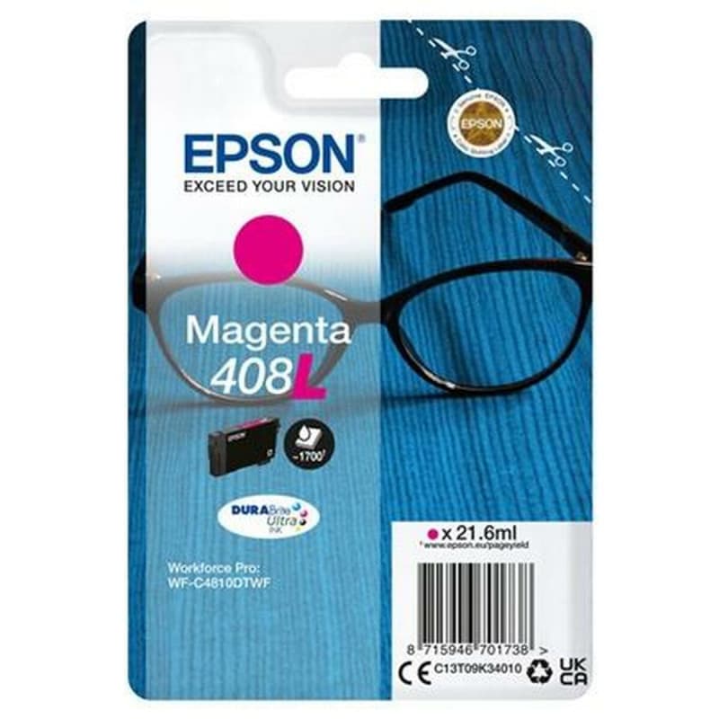 Epson Singlepack Magenta 408L DURABrite Ultra Ink - Image 1