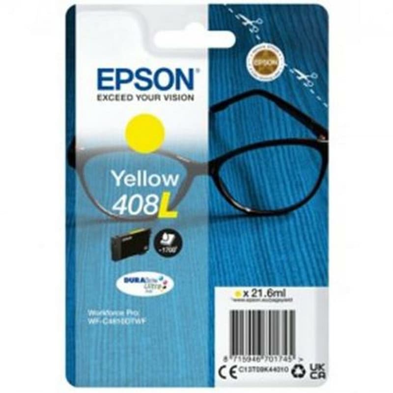 Epson Singlepack Yellow 408L DURABrite Ultra Ink - Image 1