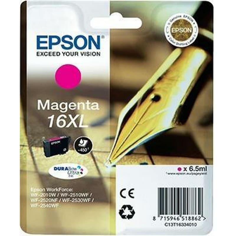 Cartouche d'encre originale Epson 16XL Magenta - Image 1
