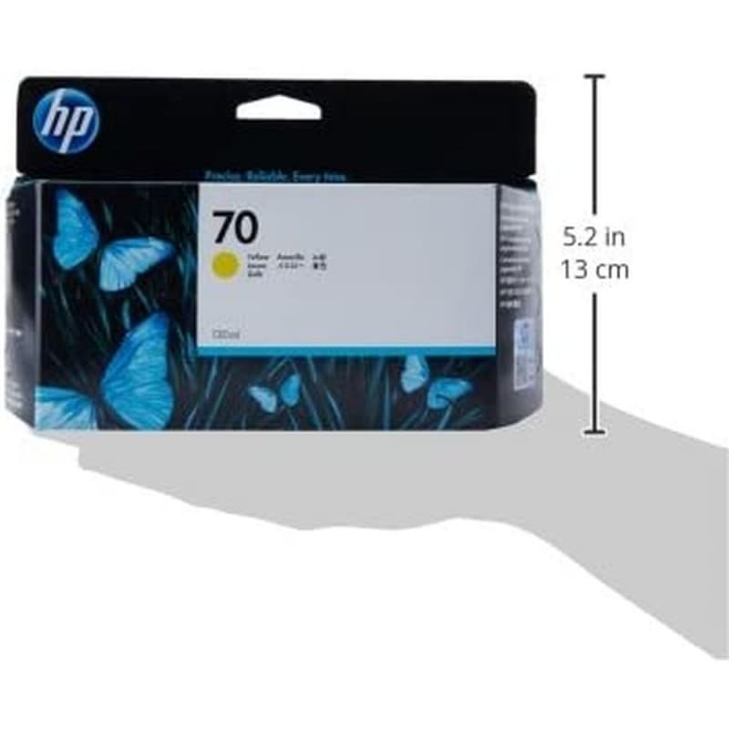 HP 70 cartouche d'encre DesignJet jaune, 130 ml - Image 1