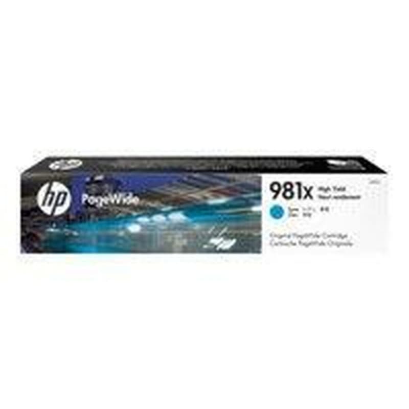 HP 981X cartouche PageWide Cyan grande capacité authentique - Image 1