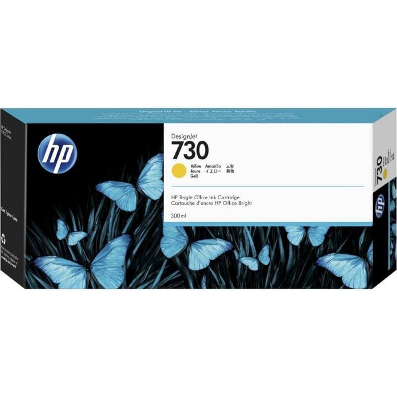 HP Cartouche dencre 730 DesignJet jaune, 300 ml - Image 1